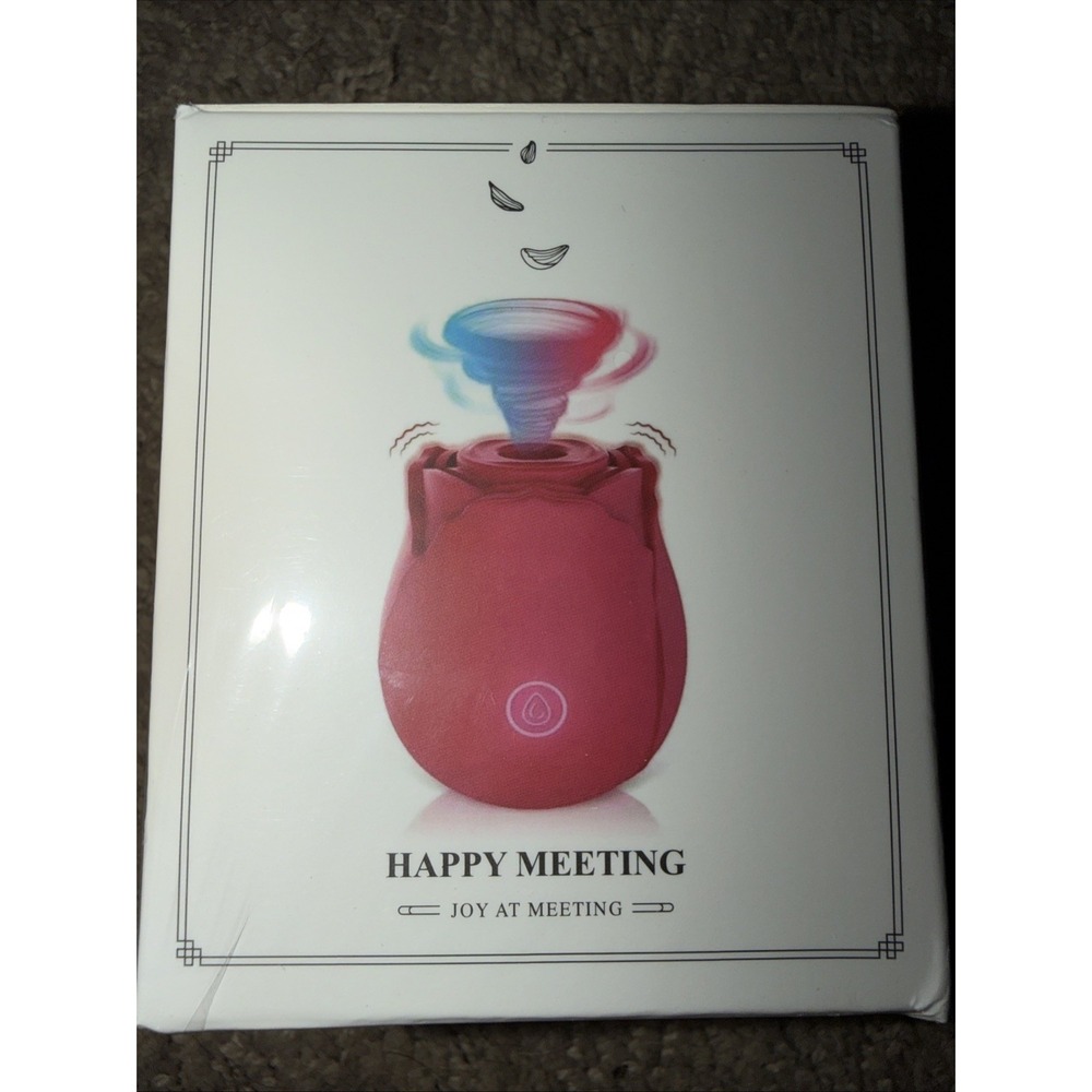 Rose Shaped Mini Massager for Women Happy Meeting Joy At Meeting *New & Sealed*